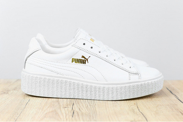 Женские кроссовки Puma x Rihanna Creeper белые