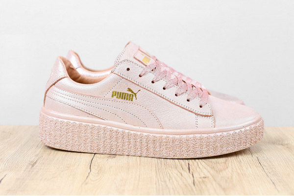 Женские кроссовки Puma x Rihanna Creeper розовые