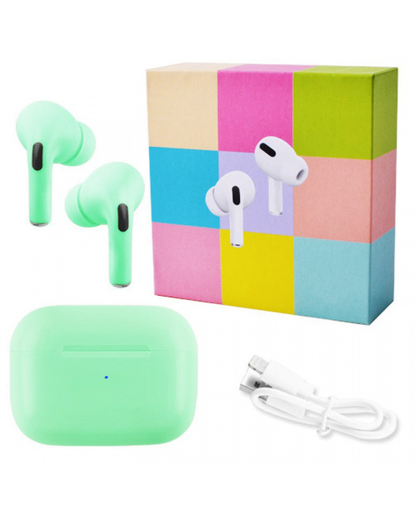 Наушники беспроводные AirPods Pro macaroons green