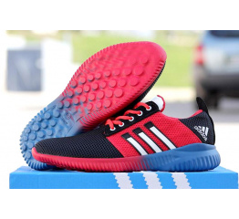 Мужские кроссовки Adidas Boost черные с красным