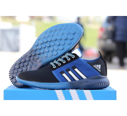 Мужские кроссовки Adidas Boost черные с синим