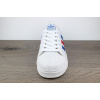 Купить Мужские кроссовки Adidas Originals Superstar Ray-blue белые с синим