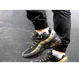 Мужские кроссовки Nike 95 черные с золотым