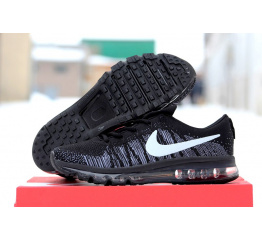 Мужские кроссовки Nike Air 2016 черные с серым
