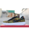 Купить Чоловічі кросівки Nike Air Force 1 Flyknit помаранчеві з зеленим и черным