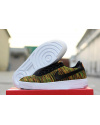 Купить Чоловічі кросівки Nike Air Force 1 Flyknit помаранчеві з зеленим и черным