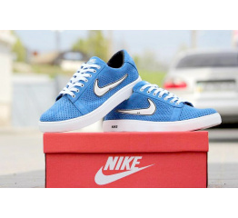 Мужские кроссовки Nike Air голубые с перфорацией