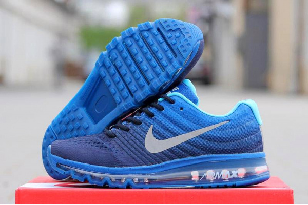 Nike air max 2017 blue hot sale and grey