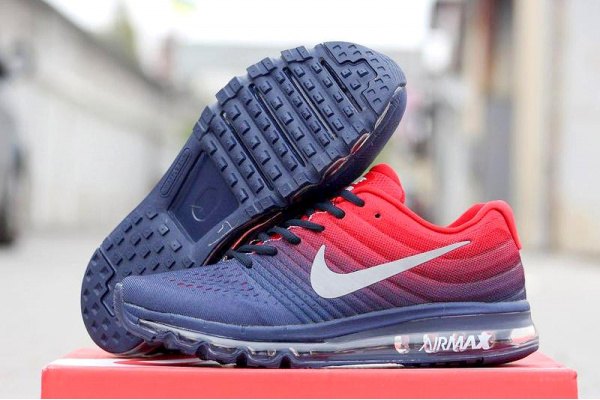 Мужские кроссовки Nike Air Max 2017 темно-синие с красным