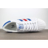 Купить Женские кроссовки Adidas Originals Superstar Ray-blue белые с синим