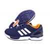 Женские кроссовки Adidas Torsion ZX Flux темно-синие с оранжевым