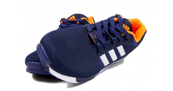 Купить женские кроссовки Adidas Torsion ZX Flux темно-синие с