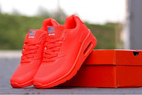 Женские кроссовки Nike Air Max 90 Hyperfuse красные