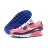 Женские кроссовки Nike Air Max 90 коралловые с фиолетовым