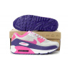 Купить Женские кроссовки Nike Air Max 90 серые с фиолетовым