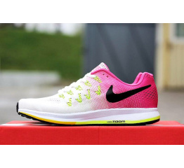 Женские кроссовки Nike Air Zoom Pegasus 34 белые с розовым