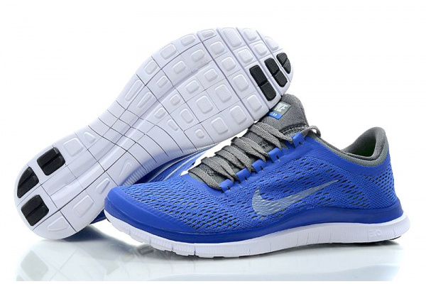 Женские кроссовки Nike Free Run 3.0 голубые