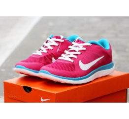 Женские кроссовки Nike Free Run 4.0 V4 Hyperfuse малиновые