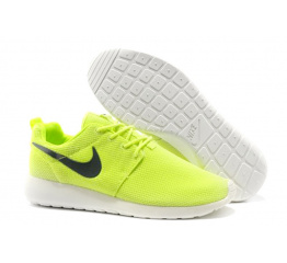 Женские кроссовки Nike Roshe Run Low неоново-зеленые