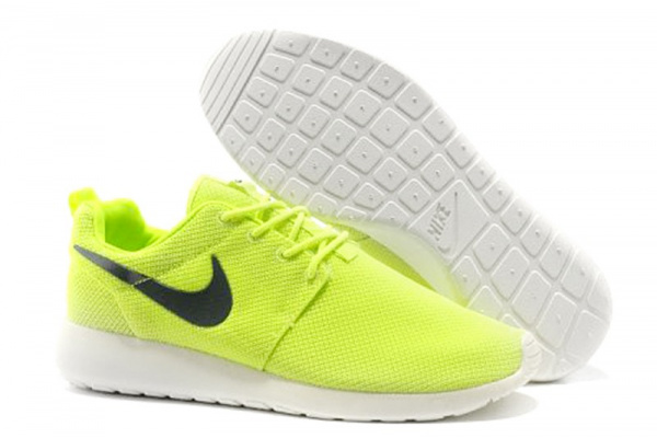Женские кроссовки Nike Roshe Run Low неоново-зеленые