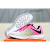 Женские кроссовки Nike Zoom Winflo 3 серые с розовым и салатовым