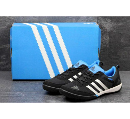 Мужские кроссовки Adidas Daroga Sleek черные с голубым