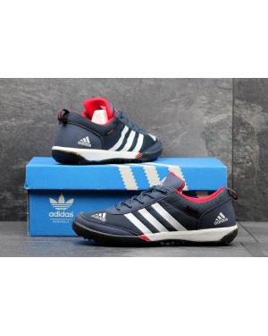 Чоловічі кросівки Adidas Daroga Sleek темно-сині з червоним