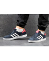 Купить Чоловічі кросівки Adidas Gazelle темно-сині з червоним