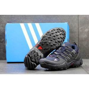 Мужские кроссовки Adidas TERREX Swift R GTX темно-синие с черным