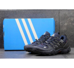 Мужские кроссовки Adidas TERREX Swift R GTX темно-синие с черным