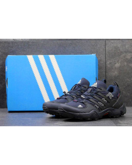 Чоловічі кросівки Adidas TERREX Swift R GTX темно-сині з чорним