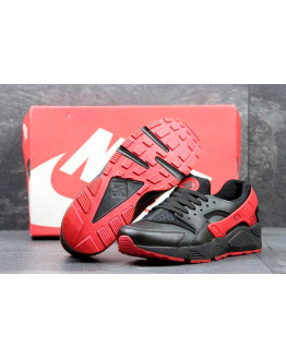 Чоловічі кросівки Nike Air Huarache чорні з червоним
