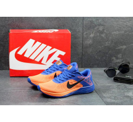 Купить Мужские кроссовки Nike Lunar Launch голубые с оранжевым в Украине