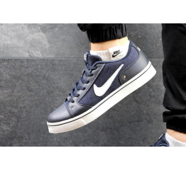 Мужские кроссовки Nike SB темно-синие с белым