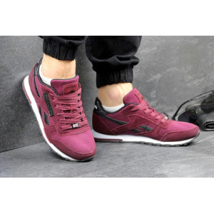 Чоловічі кросівки Reebok Classic Leather Suede бордові