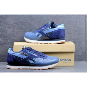 Мужские кроссовки Reebok Classic Leather синие