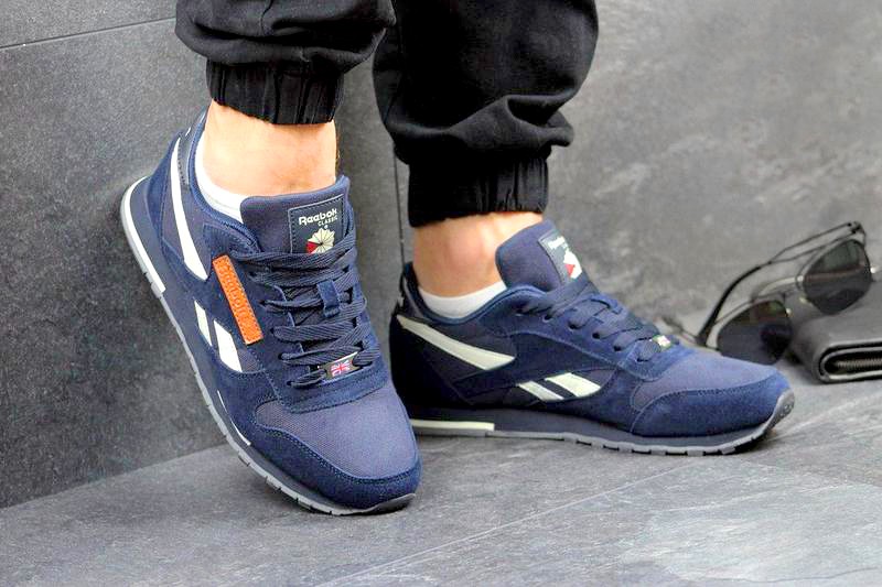 Reebok leather 2025 homme deepblue