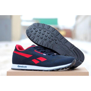 Чоловічі кросівки Reebok Classic Runner темно-сині з червоним
