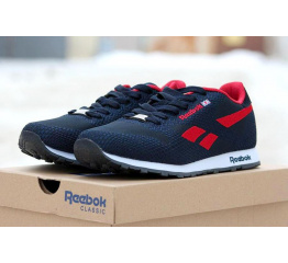 Мужские кроссовки Reebok Classic Runner темно-синие с красным