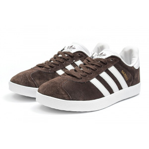 Мужские кроссовки Adidas Gazelle коричневые
