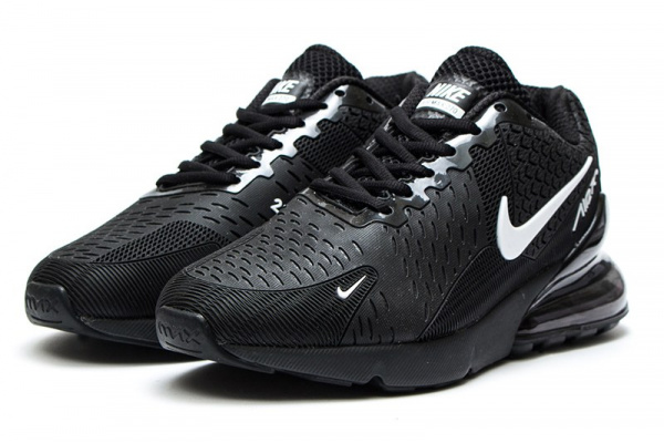 Мужские кроссовки Nike Air Max 270 черные с белым
