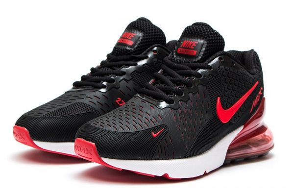 Мужские кроссовки Nike Air Max 270 черные с красным