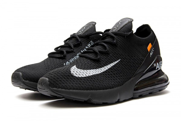 Мужские кроссовки Nike Air Max 270 x OFF WHITE черные