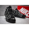 Мужские высокие кроссовки Nike Air More Uptempo '96 Premium черные с белым