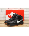 Чоловічі високі кросівки Nike Lunar Force 1 чорні з білим