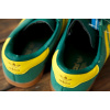 Женские кроссовки Adidas Hamburg зеленые с желтым