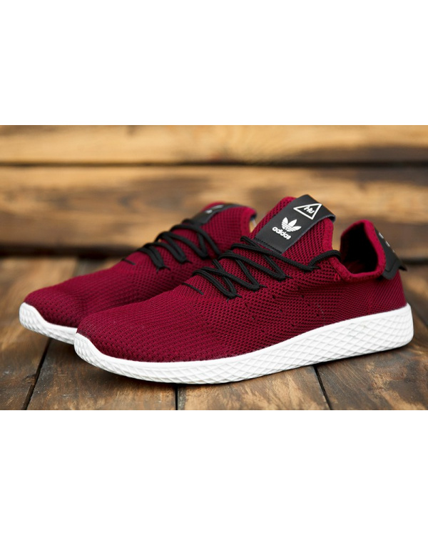 Жіночі кросівки Adidas Pharrell Williams Tennis HU бордові