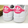 Купить Женские кроссовки Adidas Superstar белые с малиновым