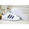 Женские кроссовки Adidas Superstar Holographic белые с синим