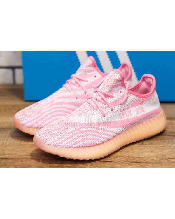 Жіночі кросівки Adidas Yeezy Boost 350 V2 рожеві